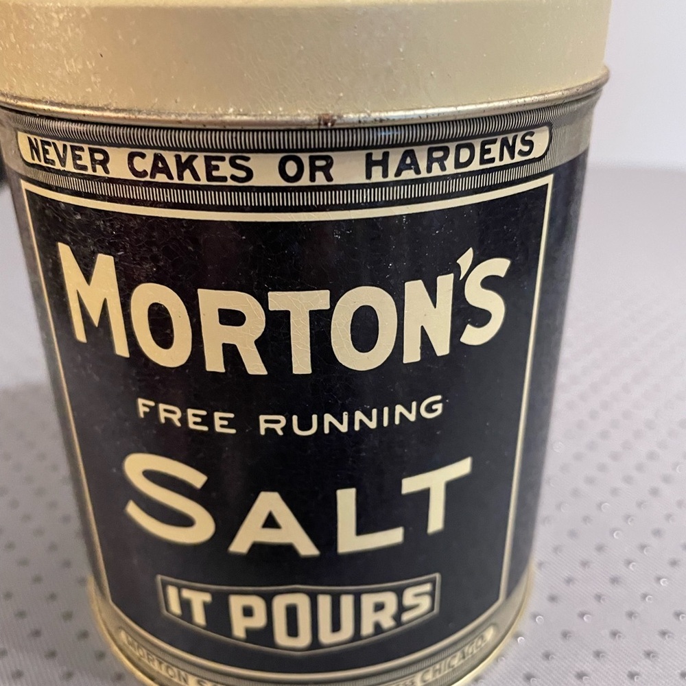 Vintage Morton Salt Decorative Reproduction Tin